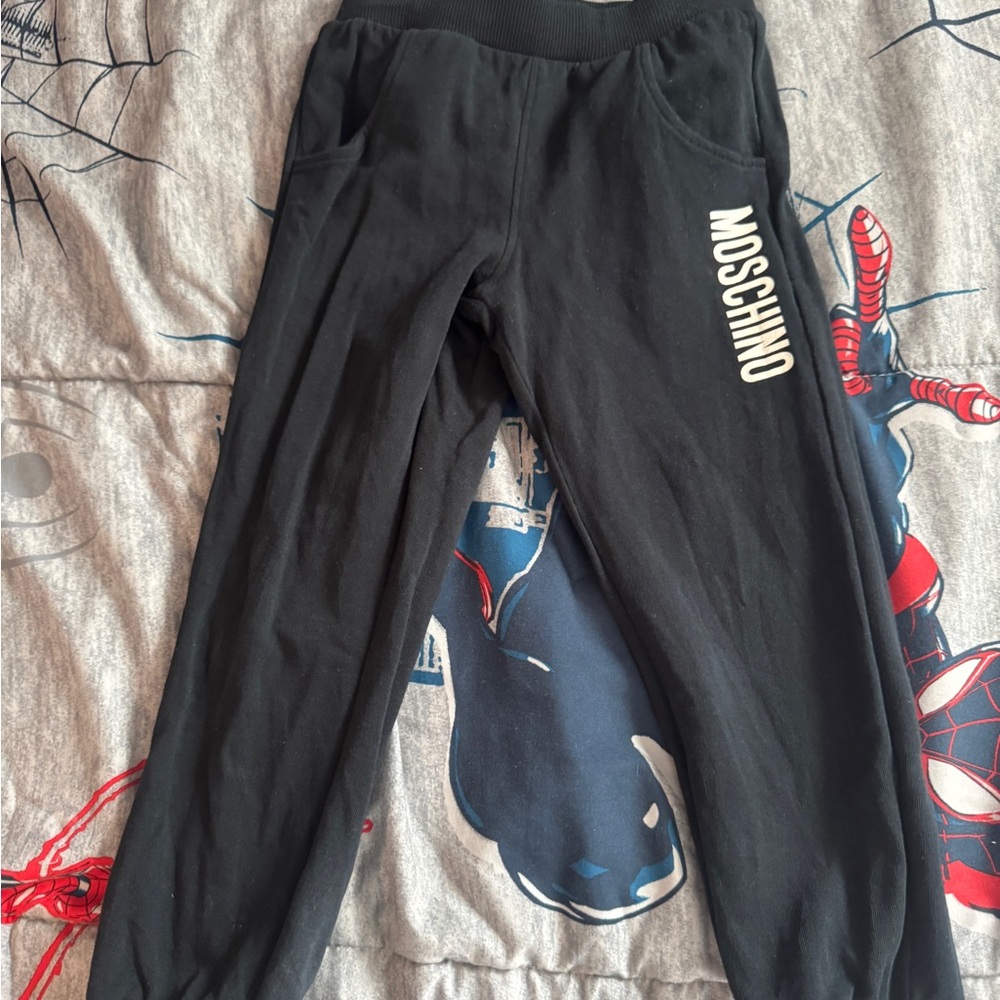 Moschino Black Sweatpants Relaxed Fit Joggers